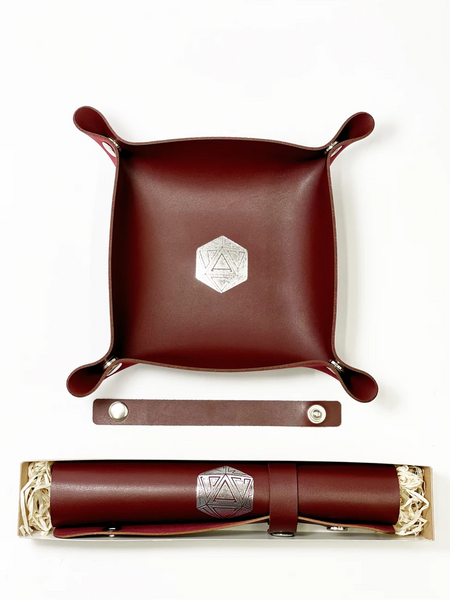 Лоток для кубиків D20 (бургунді) (Dice tray D20 burgundy) 000007856 фото