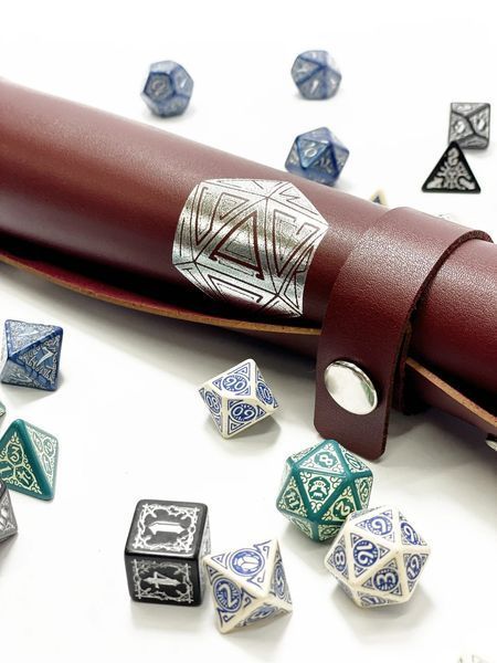 Лоток для кубиків D20 (бургунді) (Dice tray D20 burgundy) 000007856 фото