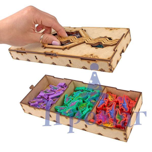 Organizer for boardgame Dinosaur World