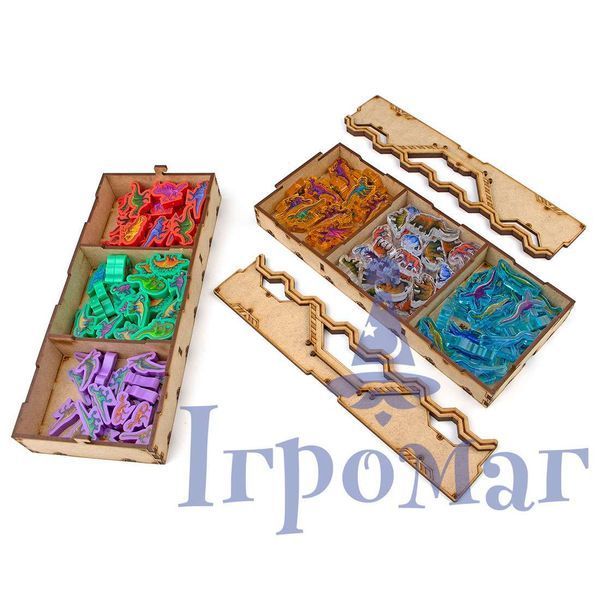 Organizer for boardgame Dinosaur World